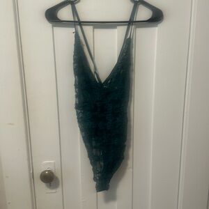 SHEIN dark green lingerie 1XL